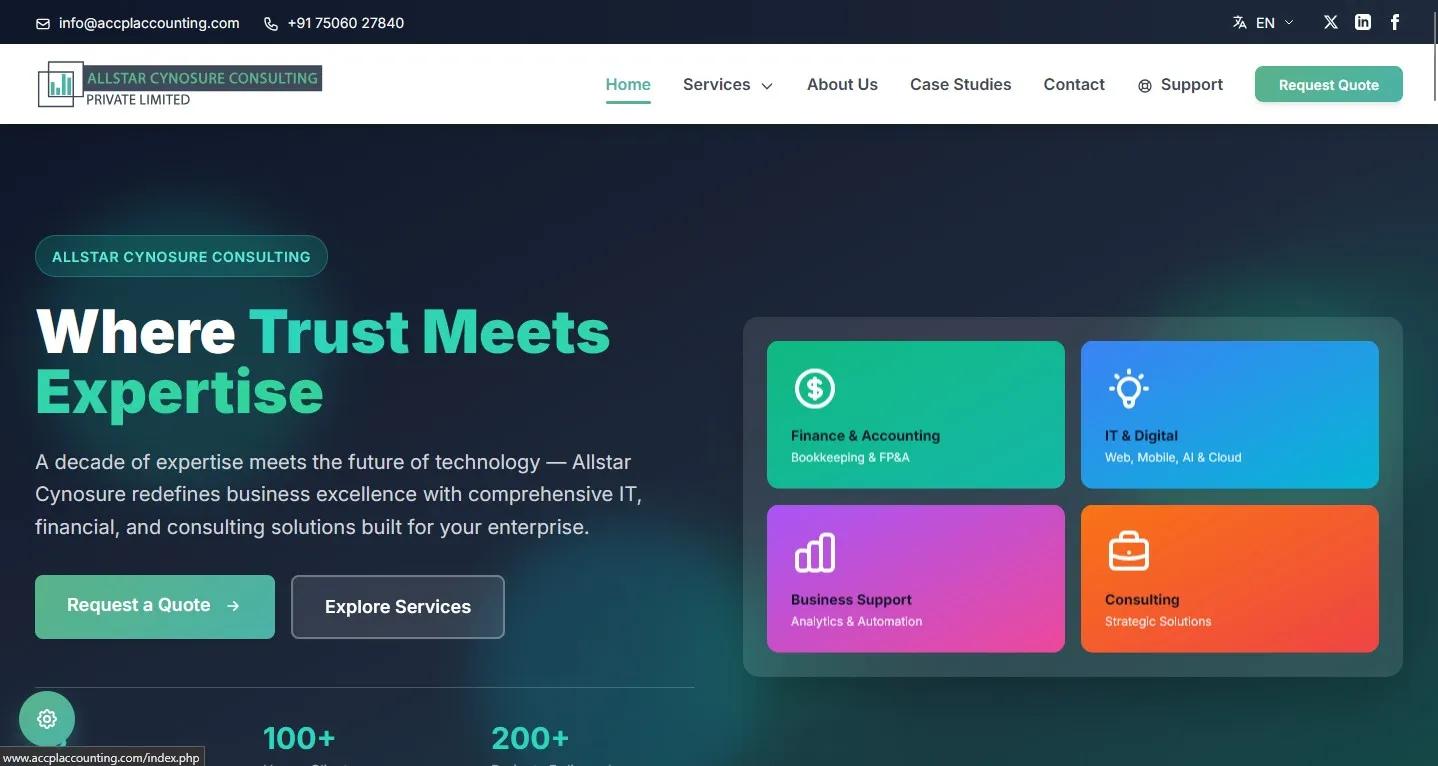 ACCPL Accounting — IT & Accounting Services Platform